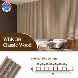 WPC Wall Panel WBK38-13 Classic Wood